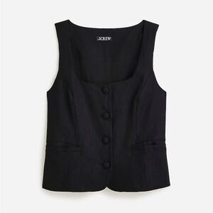NWT J Crew Scoopneck linen vest